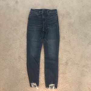 Abercrombie dark wash skinny jeans